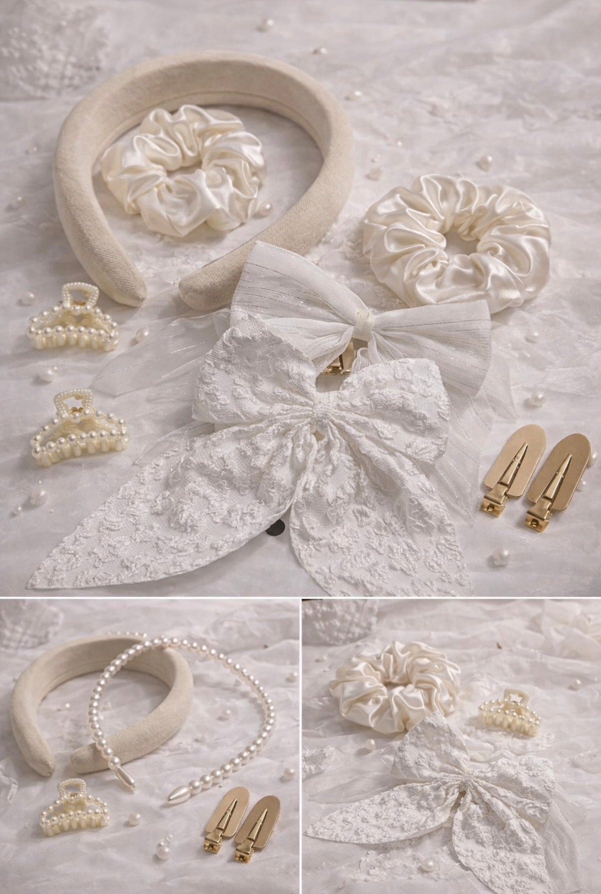 White and Beige Set